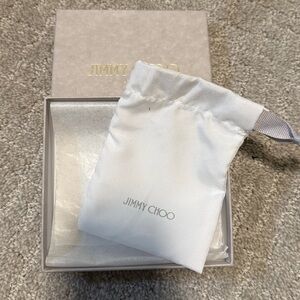Jimmy Choo White Dust Bag and Box Set